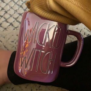 New Rae Dunn Wicked Witch Purple Holographic Mug